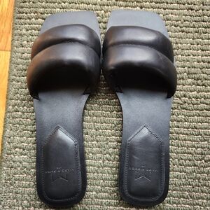 Womans MARC FISHER- Black Slide Sandals